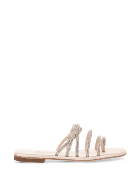 KIMA rhinestone-embellished thong sandals Gold KOSROSEGOLD