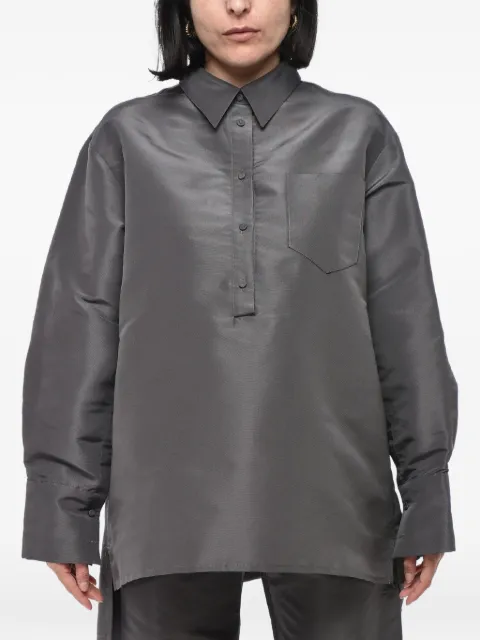 SUPER BLOND Val silk blouse Grey SHIRTVAL