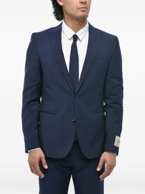 Corneliani peak-lapel single-breasted suit Blue 277R952764135