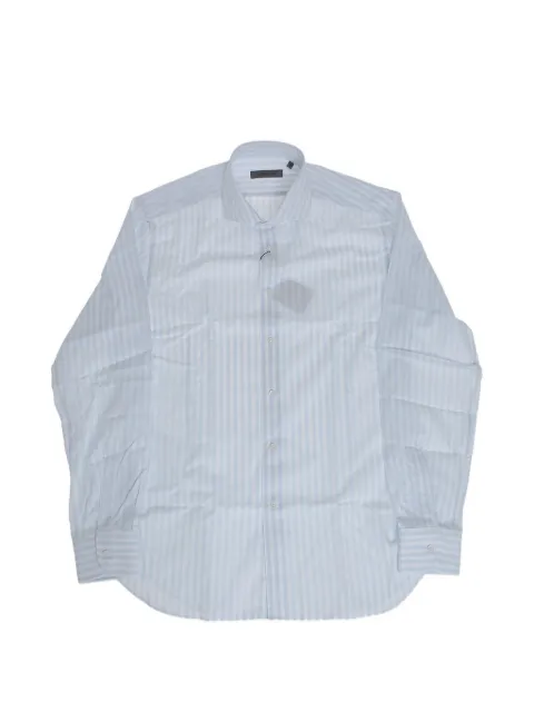 Corneliani striped cotton shirt White 27P1022581324