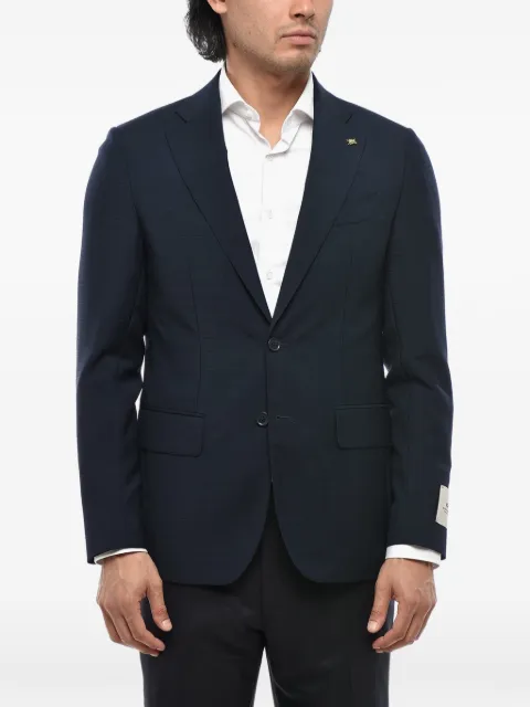 Corneliani single-breasted flap-pocket blazer Blue 276Z862768234