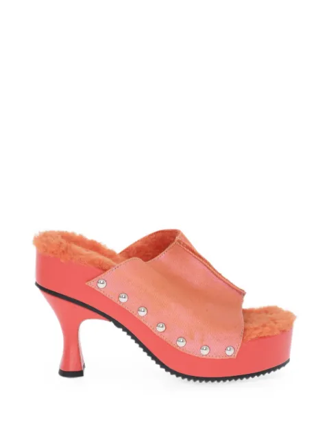 Diesel D-WOODSTOCK stud-embellished sandals Orange Y03423P6877H8515