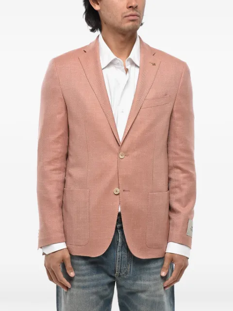 Corneliani single-breasted blazer Pink 27XZ172766237045