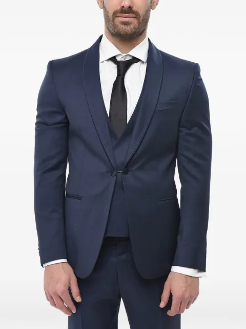 Corneliani shawl-lapel suit Blue 938T539397158