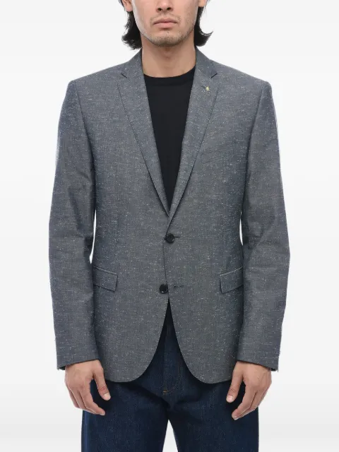 Corneliani flap-pocket single-breasted blazer Grey 85XZ490166906001