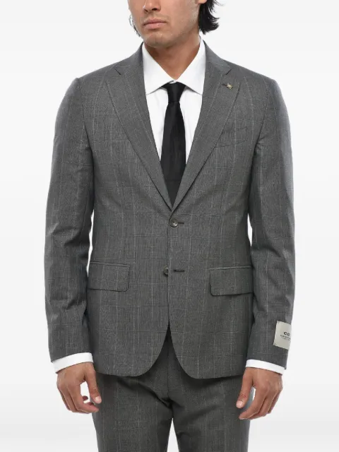 Corneliani single-breasted checked suit Grey 277Z632767201