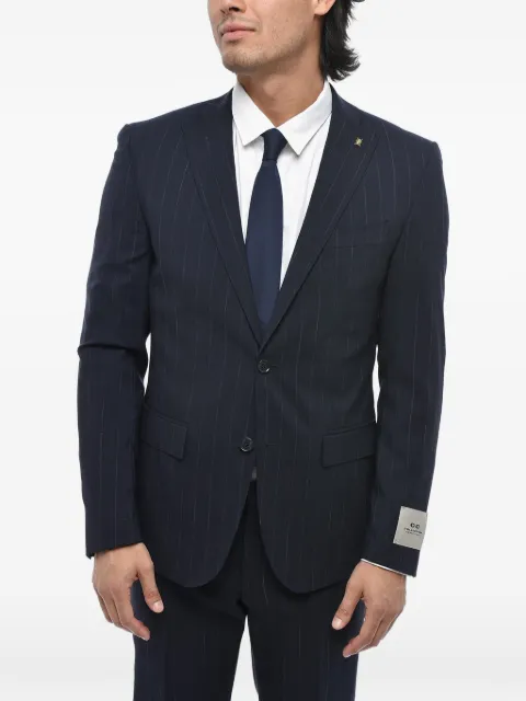 Corneliani pinstripe-pattern single-breasted suit Blue 277R292767581