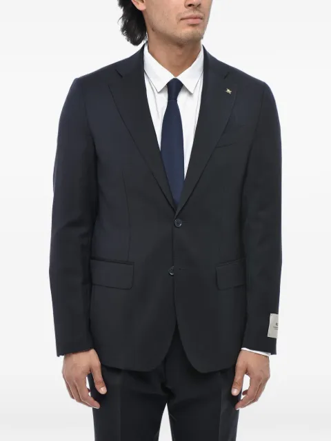 Corneliani herringbone-pattern virgin wool suit Black 277Z652767410