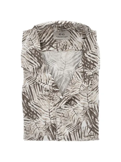 Corneliani botanical-print shirt White 91IX543161996030