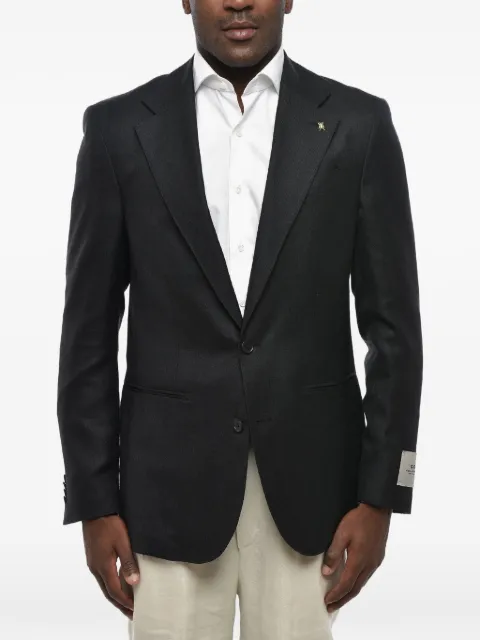 Corneliani single-breasted jetted-pocket blazer Black 27XZ122768290013