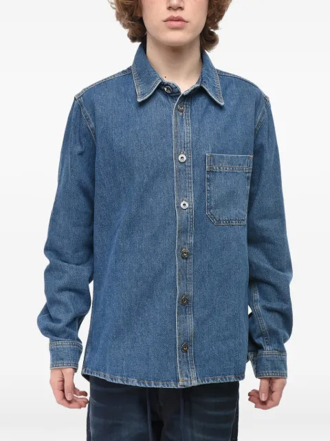 Off-White chest-pocket shirt Blue OMYD027C99DEN0054949