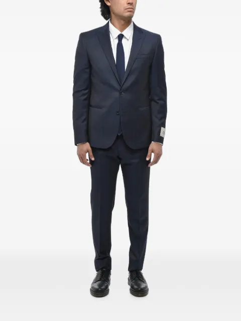 Corneliani peak-lapel virgin-wool suit Blue 277R952768127002
