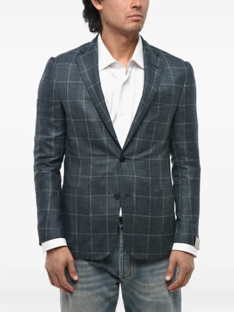 Corneliani Gate windowpane jacket Blue 91XY703116219002