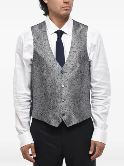 Corneliani patterned silk jacket Grey 85C0610117193001