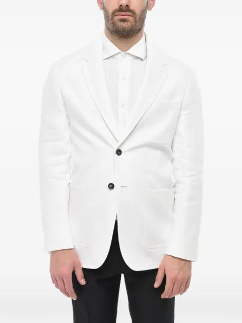 Corneliani Circle patch-pocket blazer White 93XH299314217028