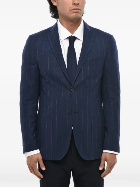 Corneliani pinstripe wool-blend blazer Blue 91X0023117229003