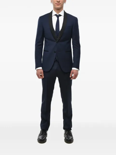 Corneliani shawl-lapel suit (set of three) Blue 8580880118236002