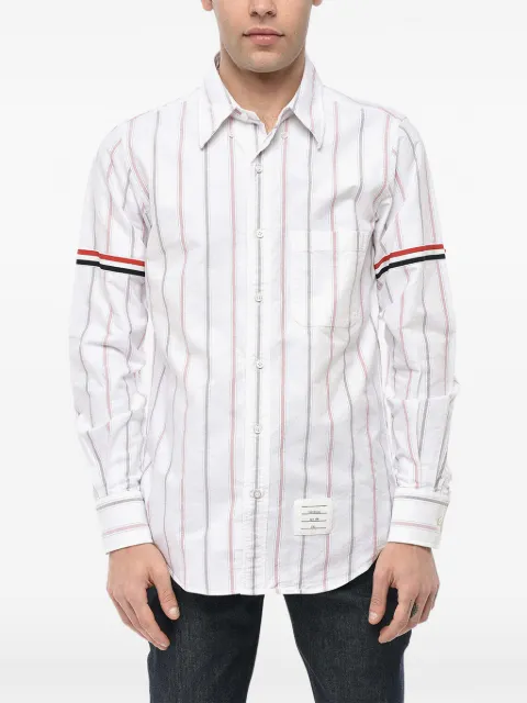 Thom Browne striped button-down shirt White MWL301O7720960