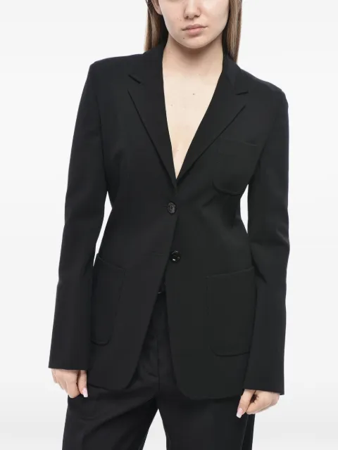 Max Mara backless single-breasted blazer Black ANAGNI005