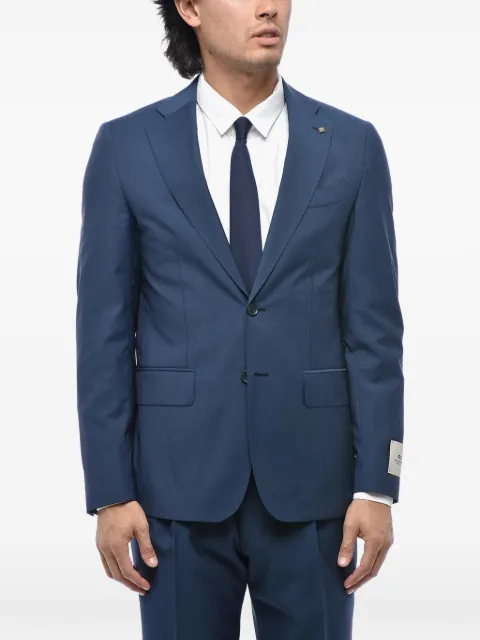 Corneliani single-breasted wool suit Blue 277Z652768326003