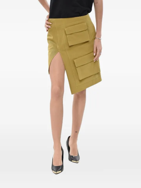 Off-White asymmetric cargo skirt Yellow OWCC150F22FAB0025700