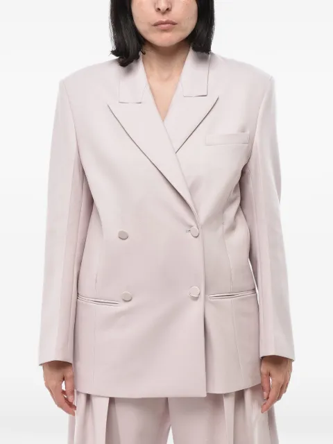 SUPER BLOND double-breasted oversized blazer Neutrals JACKETTRLILLA