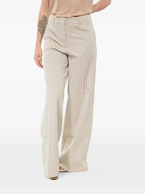 QL2 striped wide-leg trousers Neutrals MABELLE5063513