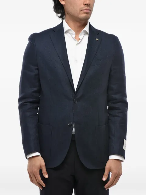 Corneliani single-breasted blazer Blue 27XZ172764300002