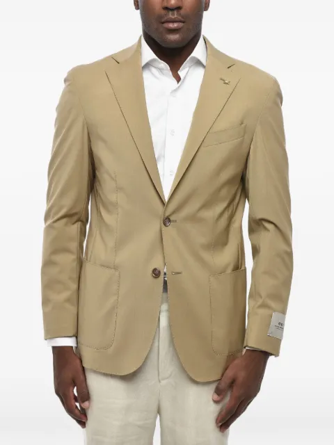 Corneliani single-breasted patch-pocket blazer Neutrals 27XZ312768563036