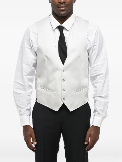 Corneliani Cerimonia Academy silk waistcoat Grey 89C0862117167013