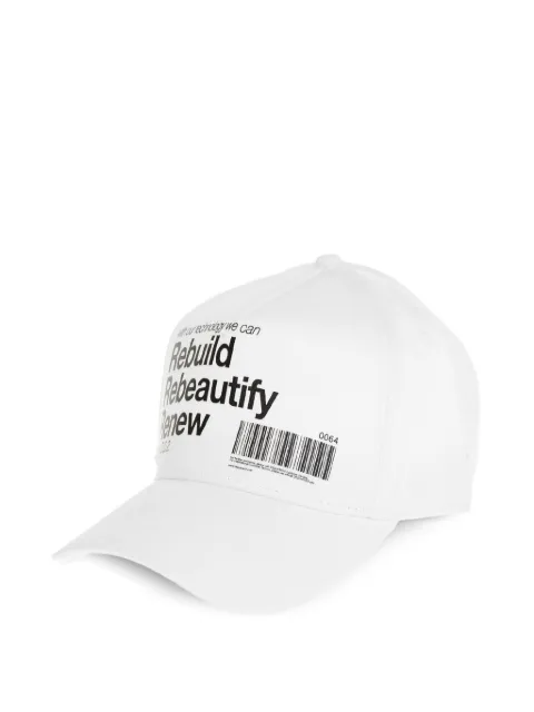 DSQUARED2 slogan-print baseball cap White S82BCM0860SJ05C000011062