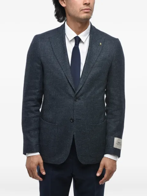 Corneliani single-breasted blazer Blue 27XZ512766504