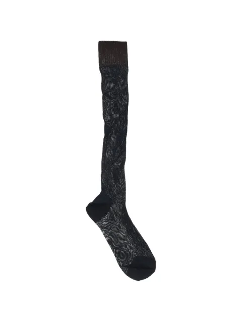 DSQUARED2 long viscose socks with contrast trim Black W14SO200101V3073