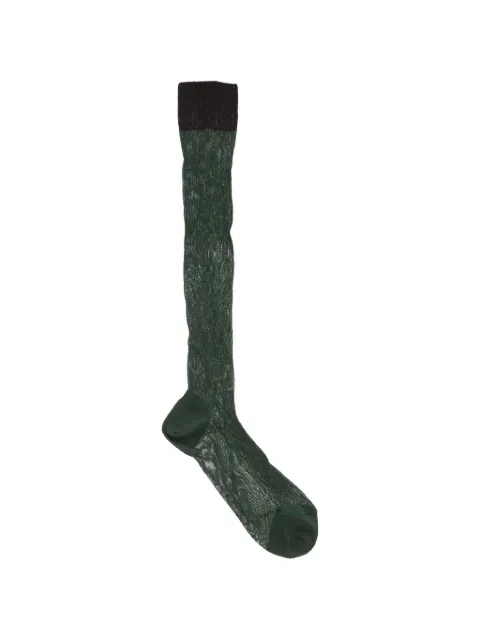 DSQUARED2 ribbed contrast-trim socks Green W14SO200101V8062