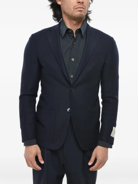 Corneliani CC Collection single-breasted blazer Blue 94XZ239466505001