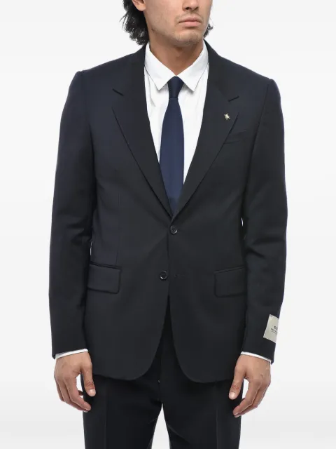 Corneliani single-breasted jacquard suit Blue 277Q102767410002