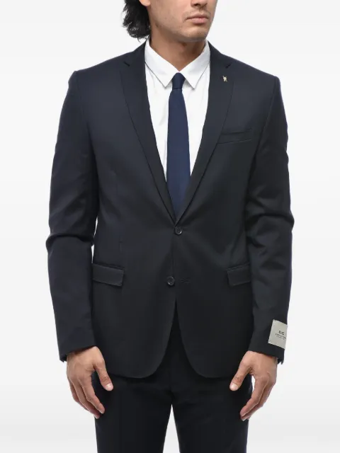 Corneliani pin-detail single-breasted suit Blue 277Q492768150001