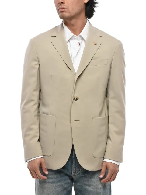 Corneliani Circle pin-detail blazer Neutrals 91XH083118516036