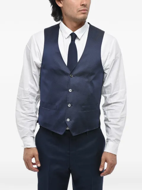 Corneliani silk waistcoat Blue 89C0612117169001