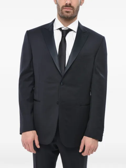 Corneliani satin-trim suit Blue 9389029398150001