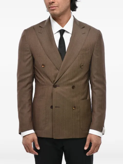 Corneliani double-breasted blazer Brown 91XY893117232030