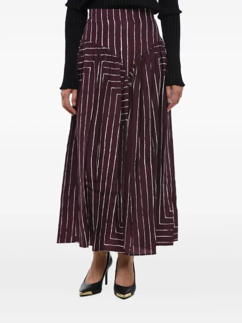 Stella McCartney maxi Sweet Heart striped skirt Purple 6300173AS3545000