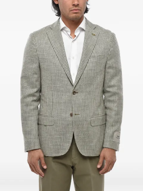 Corneliani houndstooth single-breasted blazer Grey 27XZ462766236
