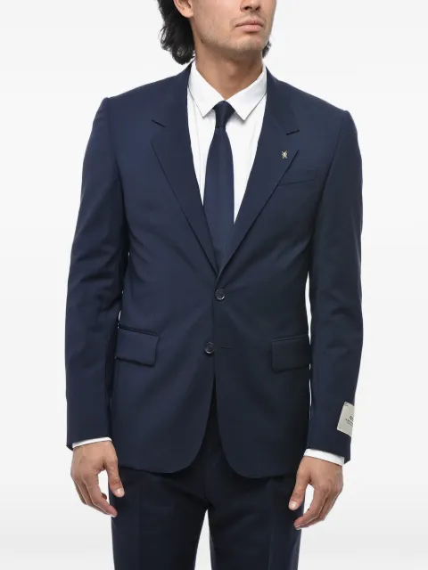 Corneliani flap-pocket single-breasted suit Blue 277Q102768563004