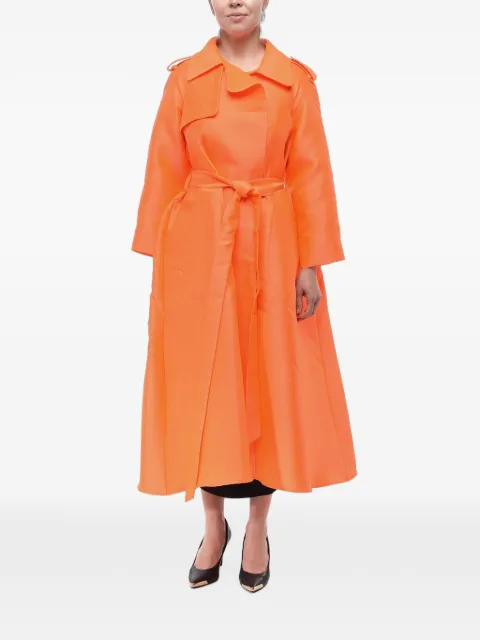 SUPER BLOND belted trench coat Orange TRENCHLANVINARANCIO