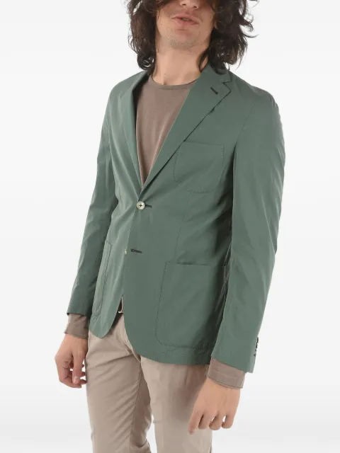 Corneliani single-breasted blazer Green 85X5760113000050