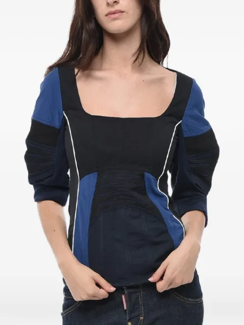 Stella McCartney Giselle square-neck top Black 603499SIA031000