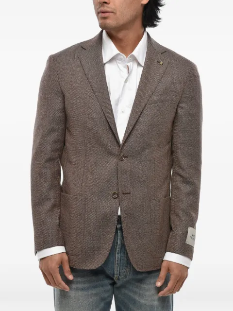 Corneliani single-breasted blazer Brown 27XZ312766341031