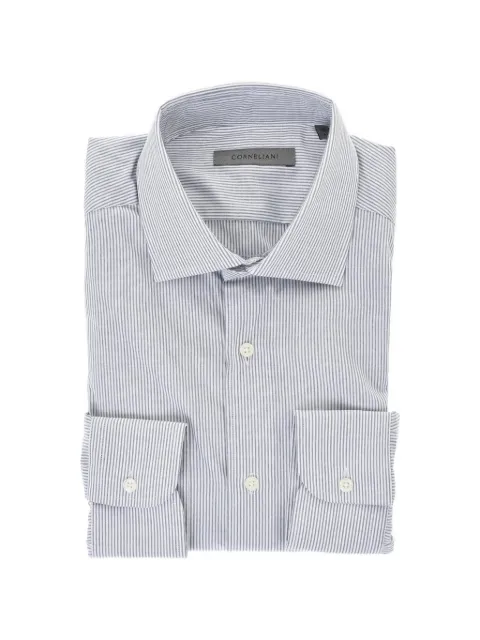 Corneliani striped cotton shirt White 91P01N3120256081