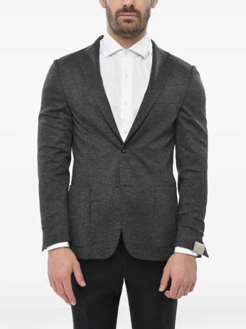 Corneliani single-breasted wool blazer Grey 91X5233116851014